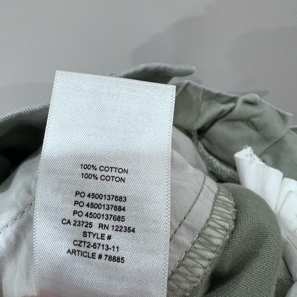 Aritzia Sunday Best Women's Gravity Belted Cargo Pants Sage Green Size 4 - Picture 7 of 10